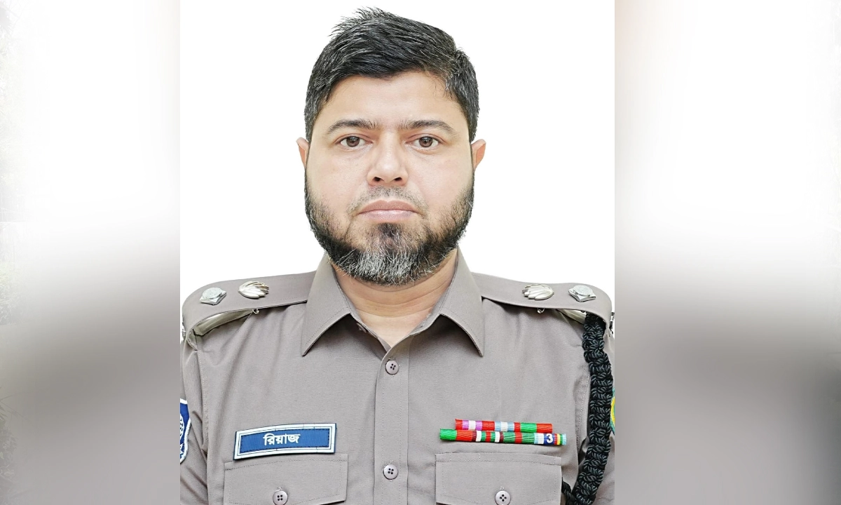 মৌলভীবাজারের নতুন পুলিশ সুপার মো. রিয়াজুল ইসলাম। ছবি : রূপালী বাংলাদেশ