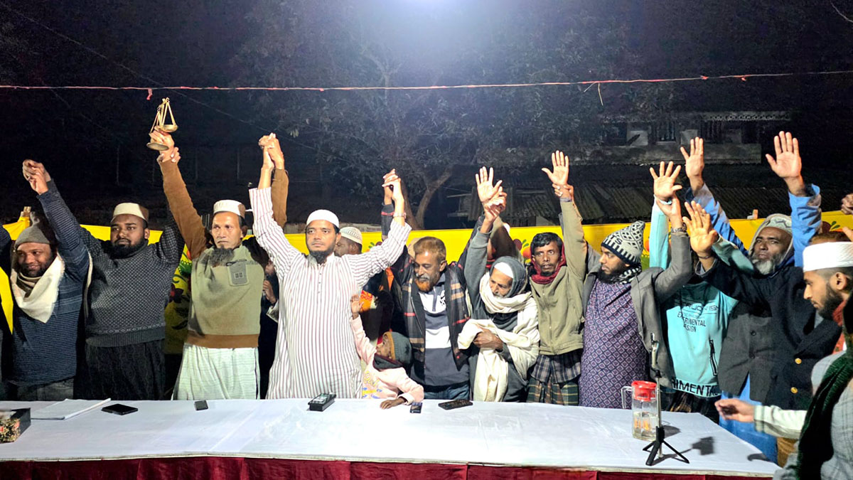 অর্ধশত বিএনপি নেতাকর্মীর জামায়াতে যোগদান। ছবি : রূপালী বাংলাদেশ