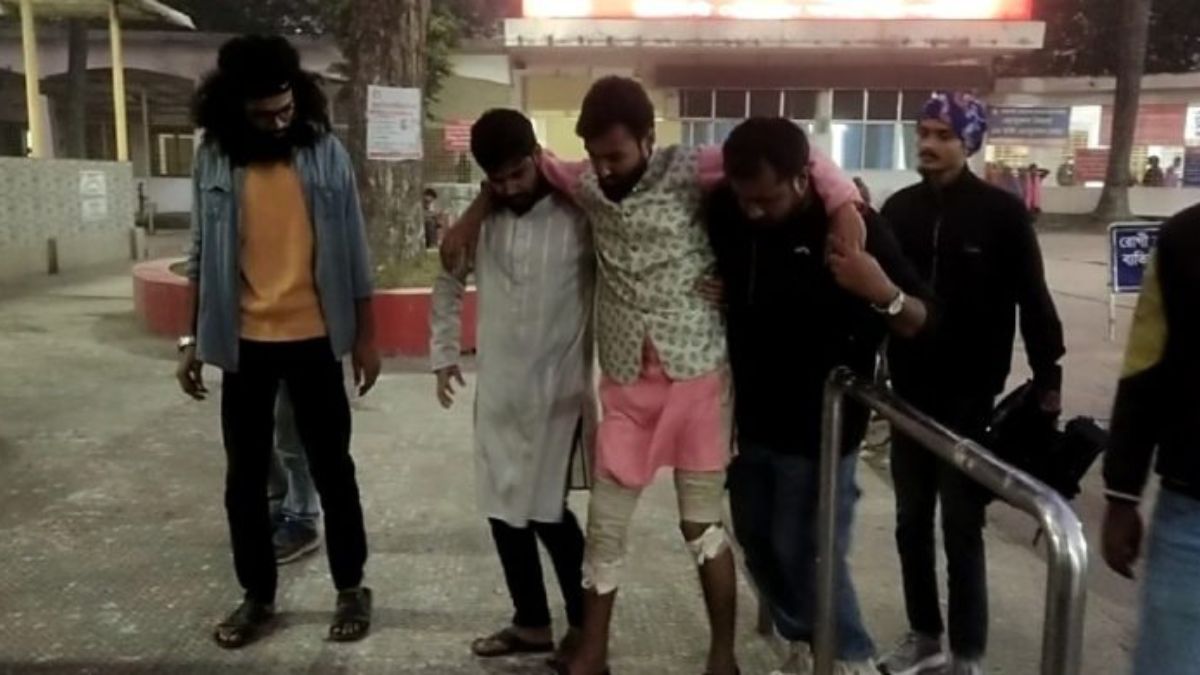 আহত এনসিপির নেতা। ছবি- রূপালী বাংলাদেশ