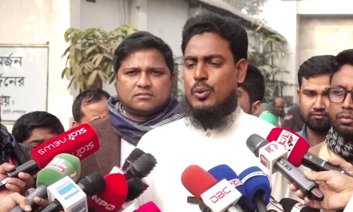 রংপুর-৪ আসনের এনসিপির মনোনীত প্রার্থী আখতার হোসেন। ছবি : রূপালী বাংলাদেশ