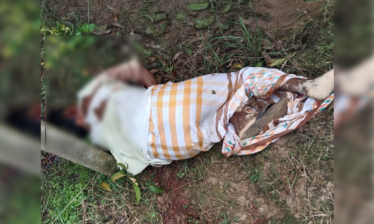 নিহত কৃষক আবু সাঈদের মরদেহ। ছবি : রূপালী বাংলাদেশ
