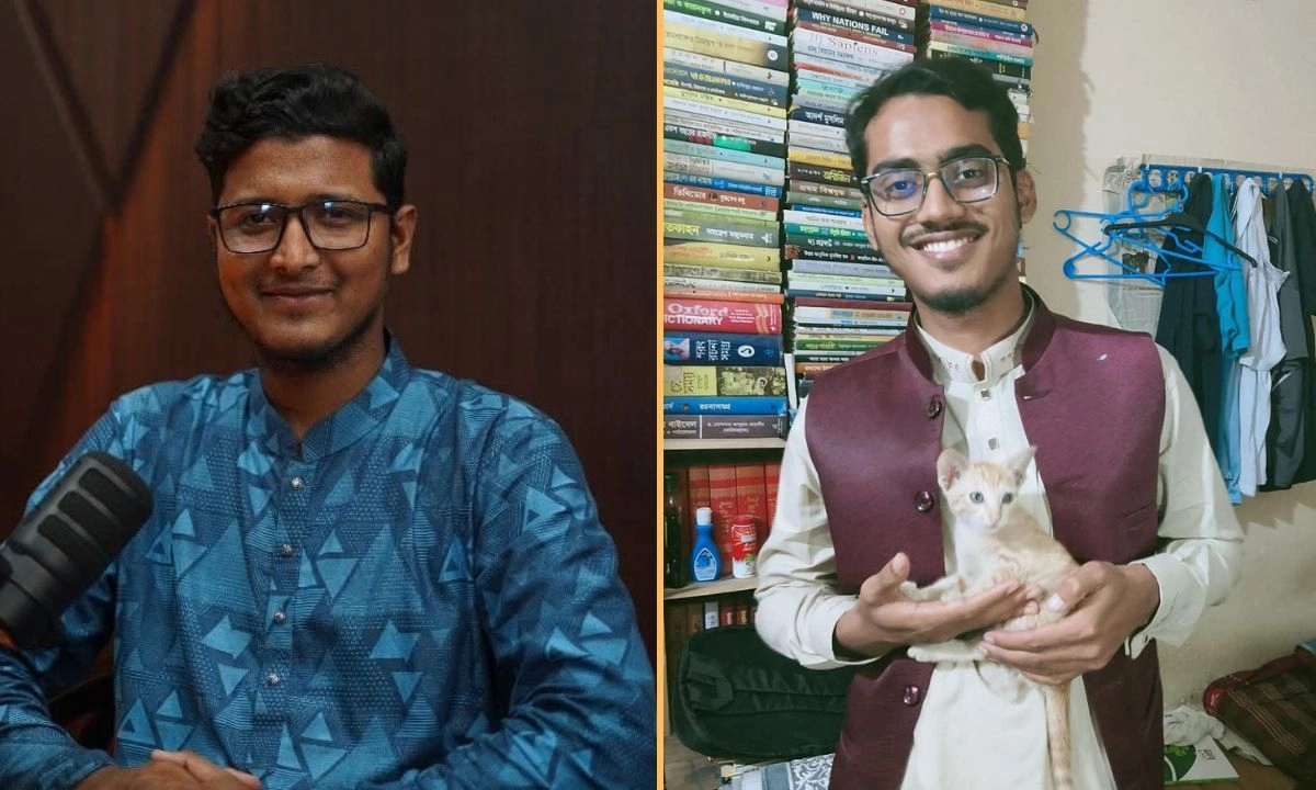 নবনির্বাচিত সভাপতি মো. রিয়াজুল ইসলাম ও সেক্রেটারি আব্দুল আলিম আরিফ। ছবি- রূপালী বাংলাদেশ