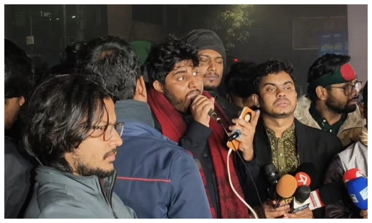 বৈষম্যবিরোধী ছাত্র আন্দোলনের সভাপতি রিফাত রশিদ। ছবি- সংগৃহীত