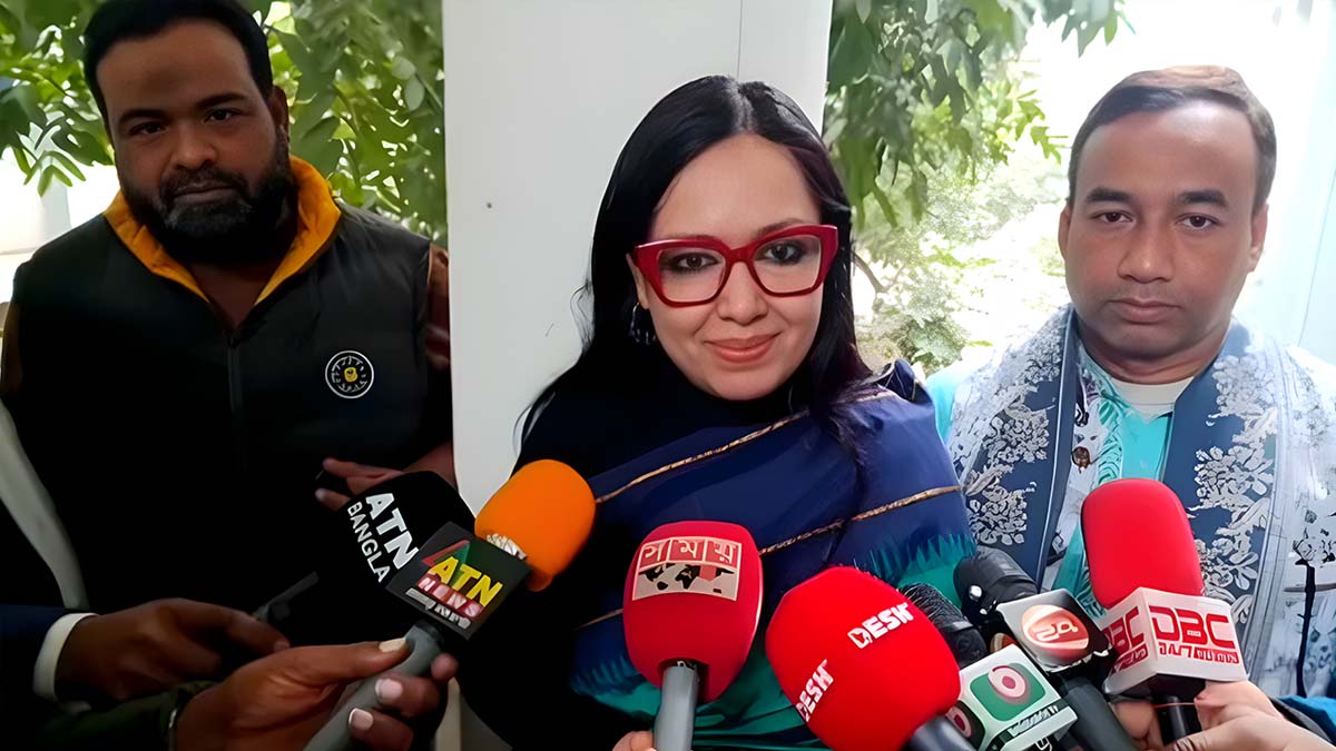 ব্রাহ্মণবাড়িয়া-২ আসনে স্বতন্ত্র প্রার্থী ব্যারিস্টার রুমিন ফারহানা। ছবি: সংগৃহীত
