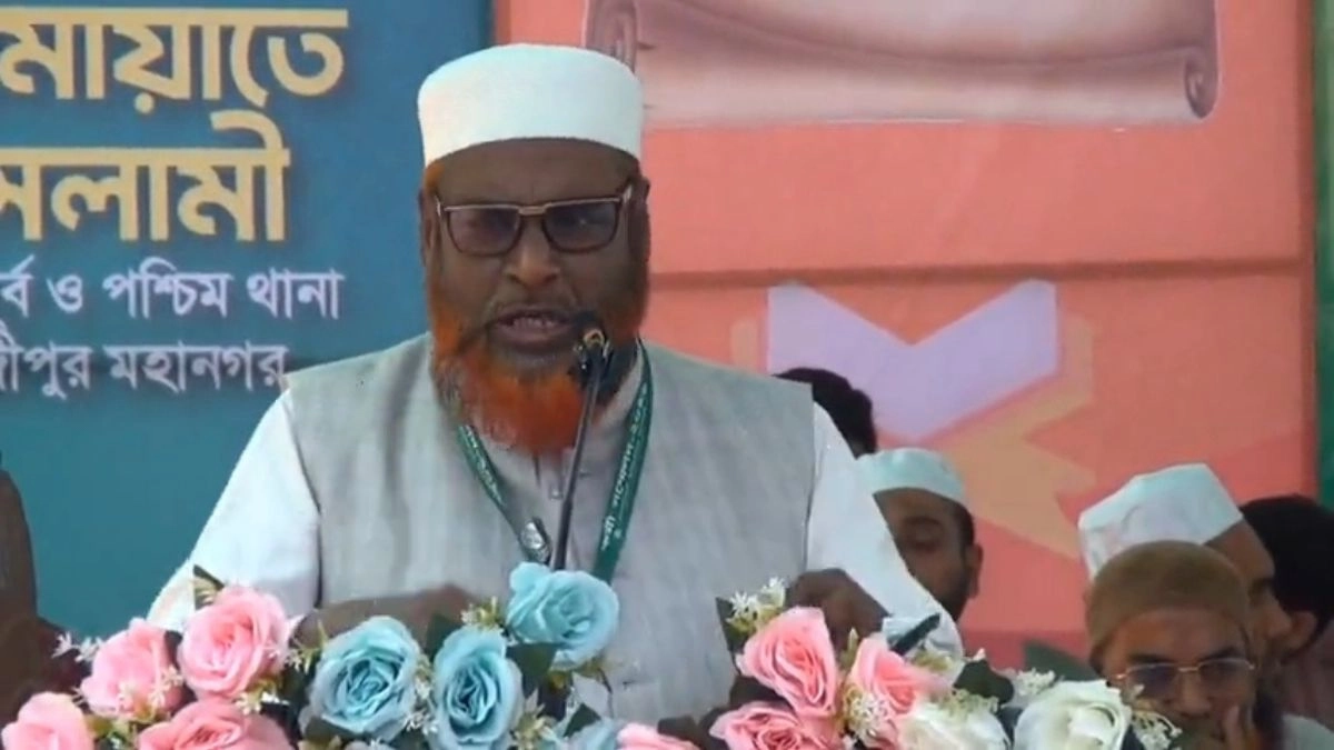 বক্তব্য দেন জামায়াতে ইসলামীর সেক্রেটারি জেনারেল অধ্যাপক মিয়া গোলাম পরোয়ার। ছবি : রূপালী বাংলাদেশ