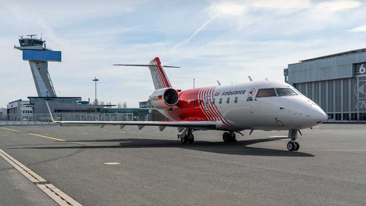 ‘চ্যালেঞ্জার ৬০৪’ এয়ার অ্যাম্বুলেন্স। ছবি- সংগৃহীত