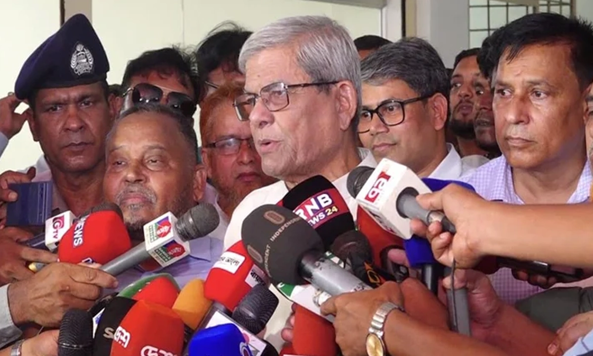 স্থানীয় সরকার, পল্লী উন্নয়ন ও সমবায় মন্ত্রী এবং বিএনপির মহাসচিব মির্জা ফখরুল ইসলাম আলমগী। ছবি : সংগৃহীত