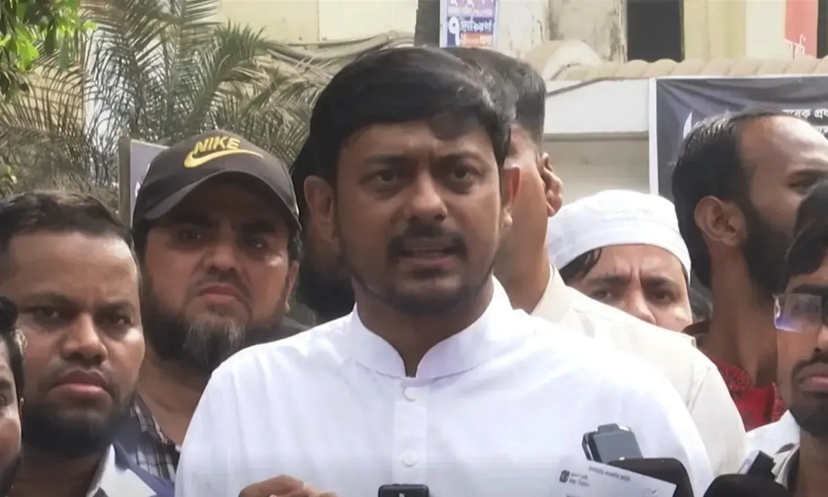 এনসিপির মুখ্য সমন্বয়ক নাসীরুদ্দীন পাটওয়ারী। ছবি: সংগৃহীত