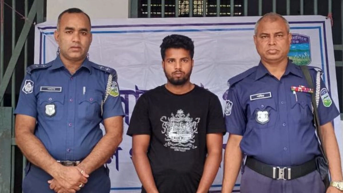 গ্রেপ্তার প্রধান আসামি মো. আব্দুল্লাহ আল মাসুম। ছবি : রূপালী বাংলাদেশ