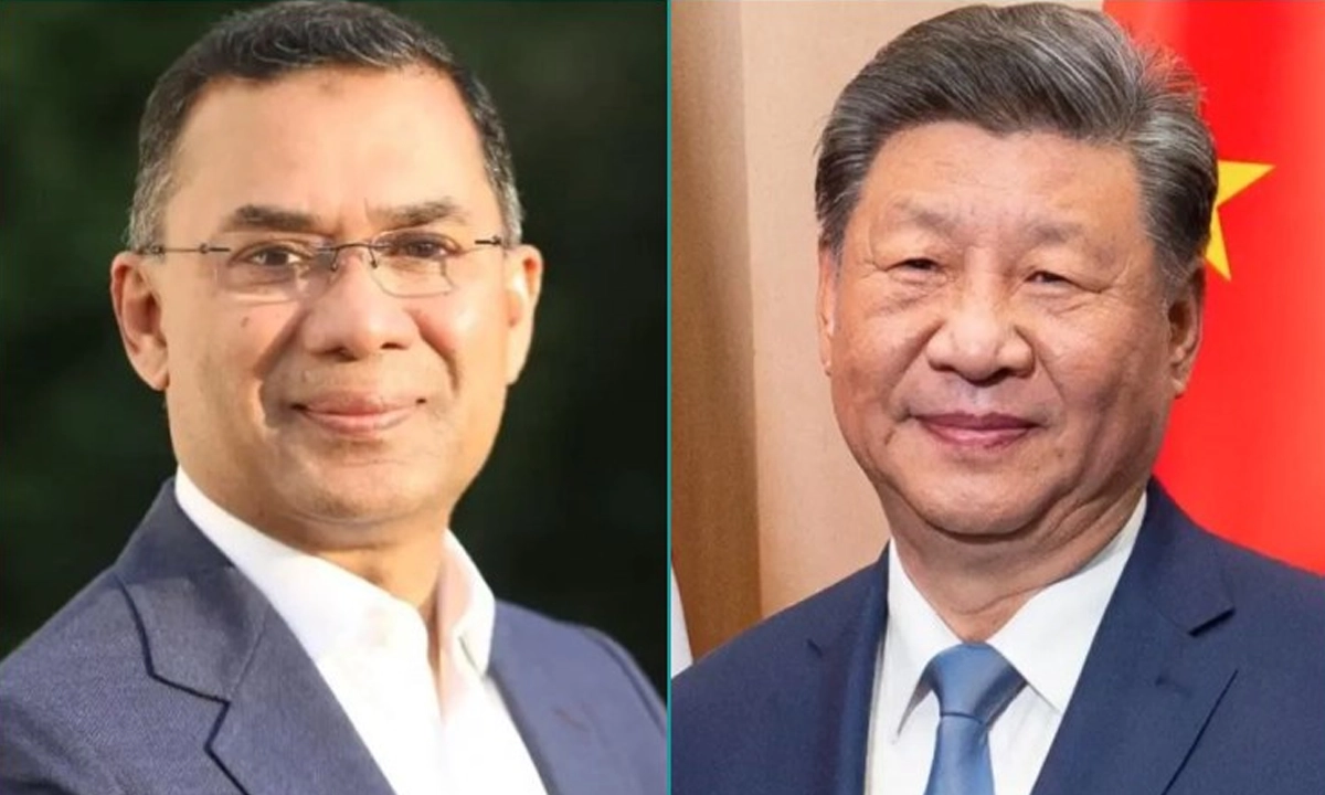 প্রধানমন্ত্রী তারেক রহমান ও চীনের প্রেসিডেন্ট শি জিনপিং। ছবি : সংগৃহীত