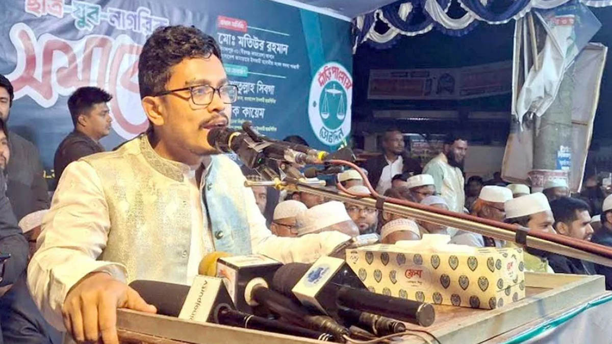 ঢাকা বিশ্ববিদ্যালয় কেন্দ্রীয় ছাত্র সংসদের (ডাকসু) ভিপি সাদিক কায়েম।    ছবি- সংগৃহীত