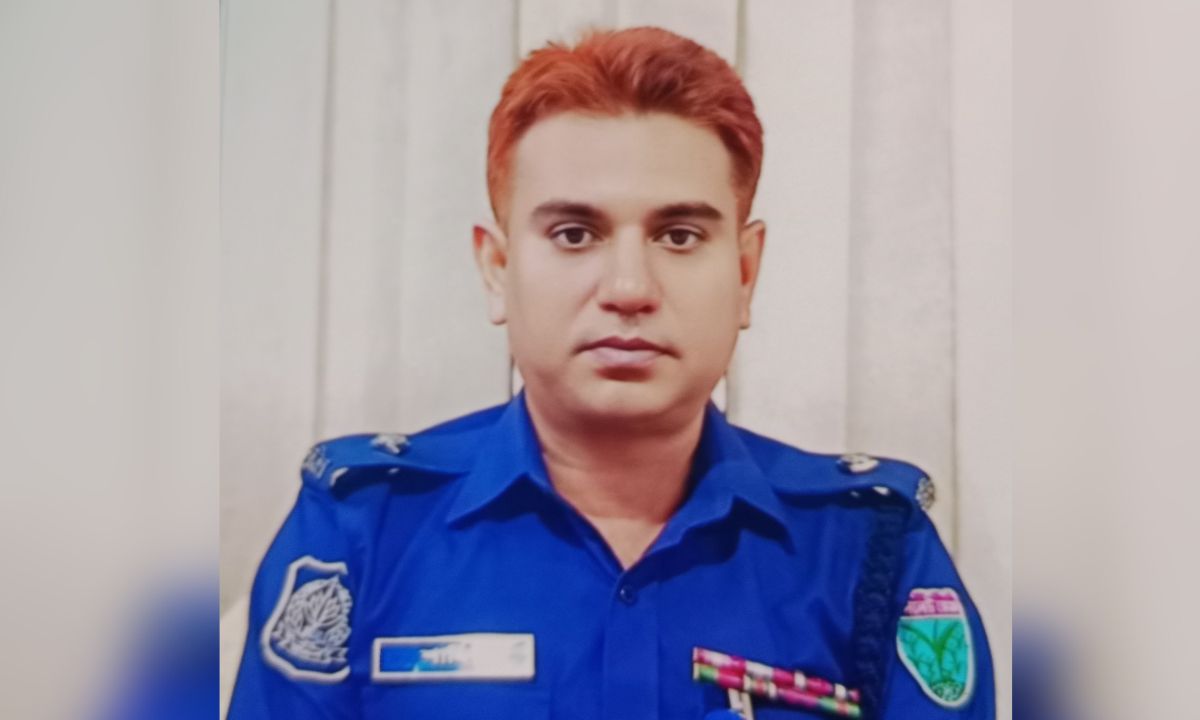 হাতীবান্ধা থানার ওসি শাহীন মোহাম্মদ আমানুল্লাহ।