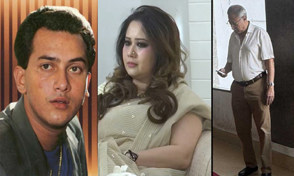 সালমান শাহ (বামে), সামিরা ও তার বর্তমান স্বামী (ডানে)। ছবি- সংগৃহীত