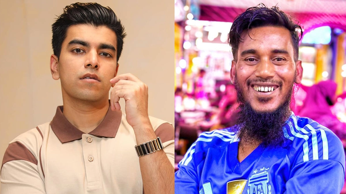 জনপ্রিয় ইউটিউবার ও অভিনেতা সালমান মুক্তাদির ও রিপন মিয়া । ছবি- সংগৃহীত