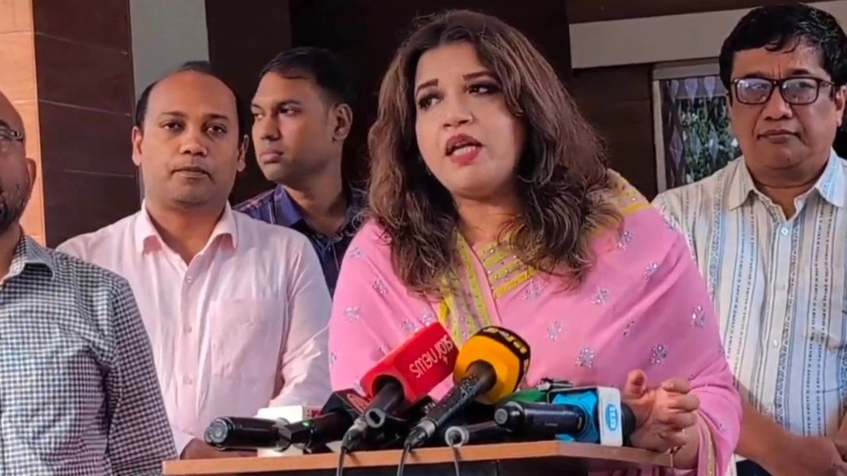 বক্তব্য দেন পররাষ্ট্র প্রতিমন্ত্রী শামা ওয়াবেদ। ছবি : রূপালী বাংলাদেশ