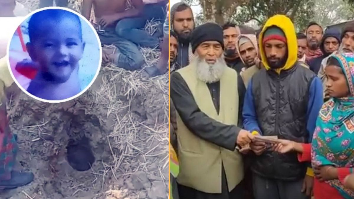 নলকূপের গভীরে পড়ে নিহত সাজিদ ও তার পরিবারকে জামায়াকে ইসলামীর অর্থ অনুদান। ছবি- রূপালী বাংলাদেশ