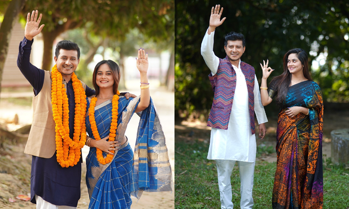 শামীম হাসান সরকার ও সামান্তা পারভেজ। ছবি : সংগৃহীত