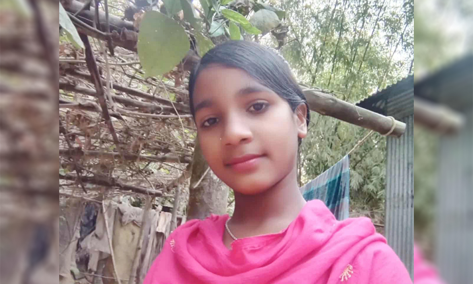 মাইমুনা আক্তার (১৩)। ছবি- রূপালী বাংলাদেশ
