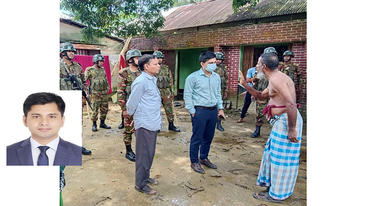 এসিল্যান্ডসহ ৫ জনকে শোকজ,  ইনসেটে এসিল্যান্ড ফয়সাল মাহমুদ ফুয়াদ।    ছবি- রূপালী বাংলাদেশ