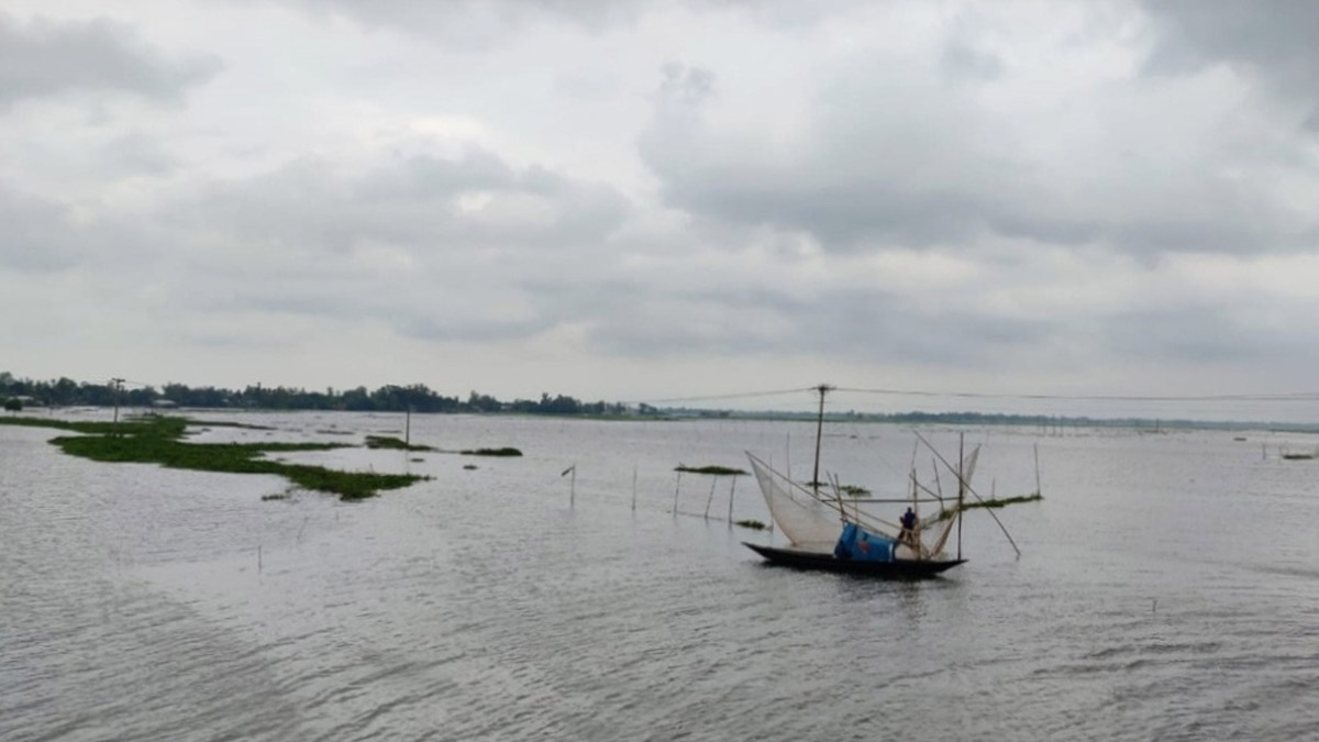 গোহালা নদীর আড়াই কিলোমিটার শাখা খাল সর্বোচ্চ দরদাতার কাছে ইজারা দেওয়া হয়। ছবি- রূপালী বাংলাদেশ