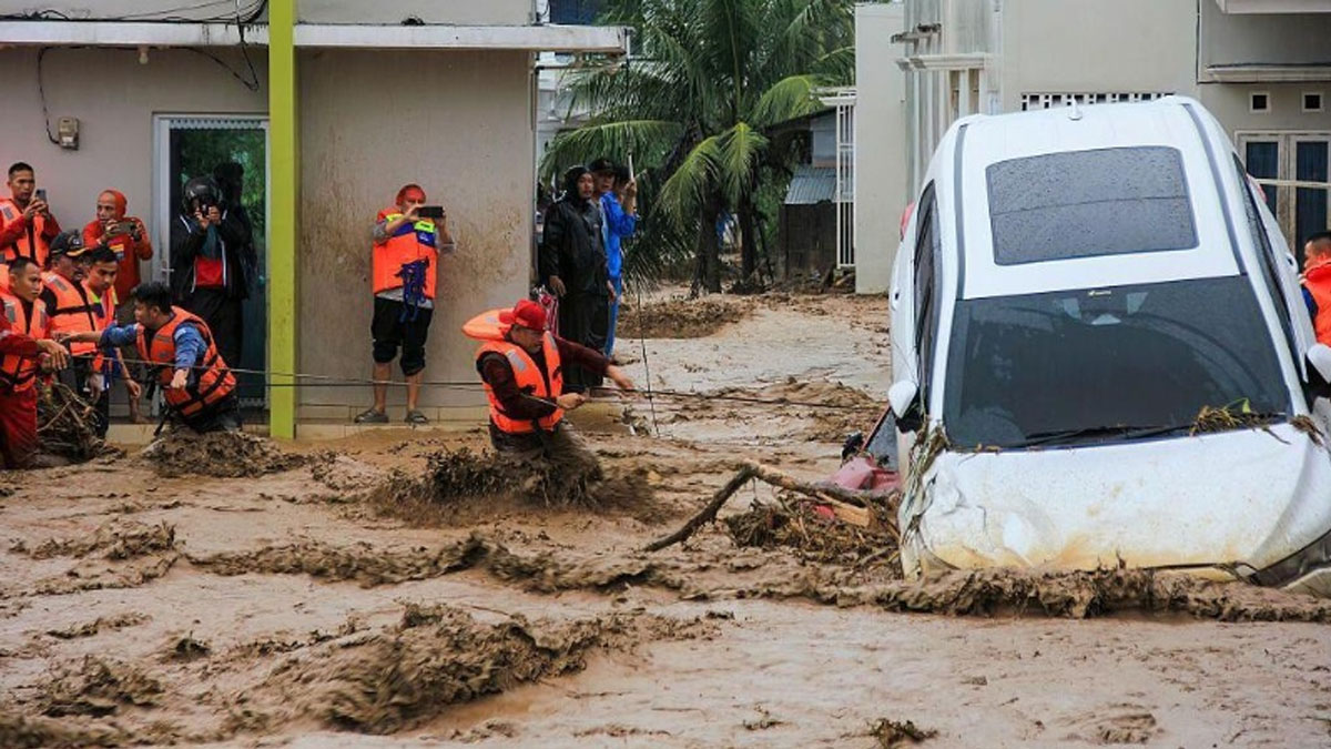 শ্রীলঙ্কায় বন্যা পরিস্থিতি। ছবি- সংগৃহীত