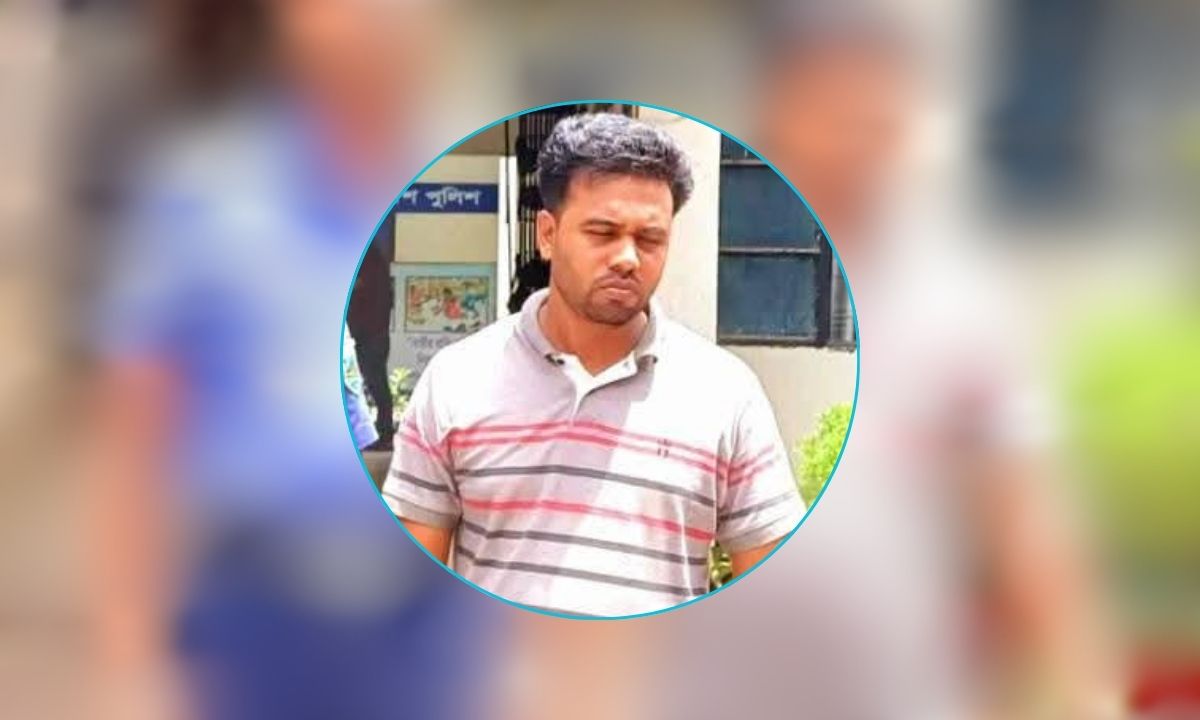 অভিযুক্ত সুজন মিয়া। ছবি- রূপালী বাংলাদেশ