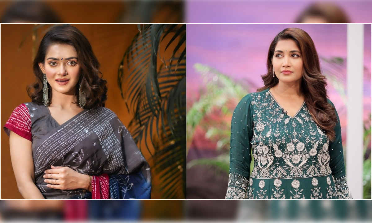 অভিনেত্রী তানজিন তিশা ও সামিয়া অথৈ। ছবি- সংগৃহীত