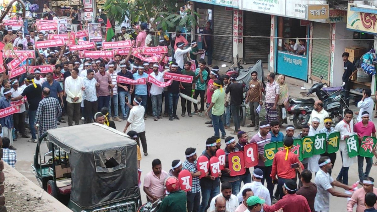 ঠাকুরগাঁওয়ের যুবদলের প্রতিষ্ঠাবার্ষিকী পালন। ছবি- রূপালী বাংলাদেশ
