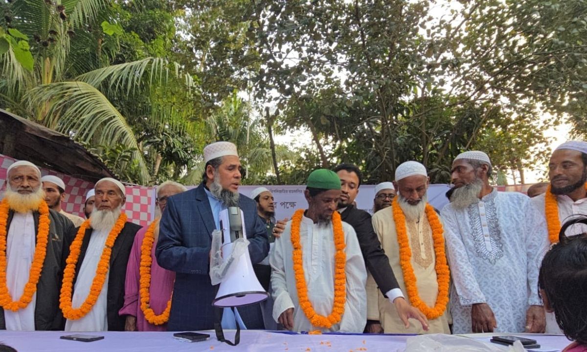 ভোলার চরফ্যাসনে জামায়াতে যোগদান অনুষ্ঠান। ছবি : রূপালী বাংলাদেশ