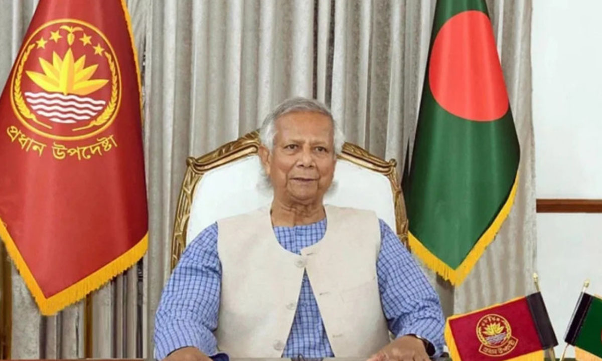 প্রধান উপদেষ্টা ড. মুহাম্মদ ইউনূস।  ছবি : সংগৃহীত