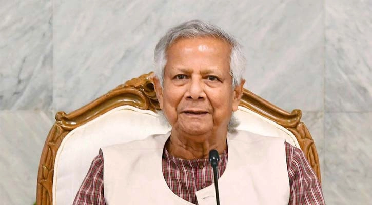 প্রধান উপদেষ্টা অধ্যাপক ড. মুহাম্মদ ইউনূস। ছবি- সংগৃহীত