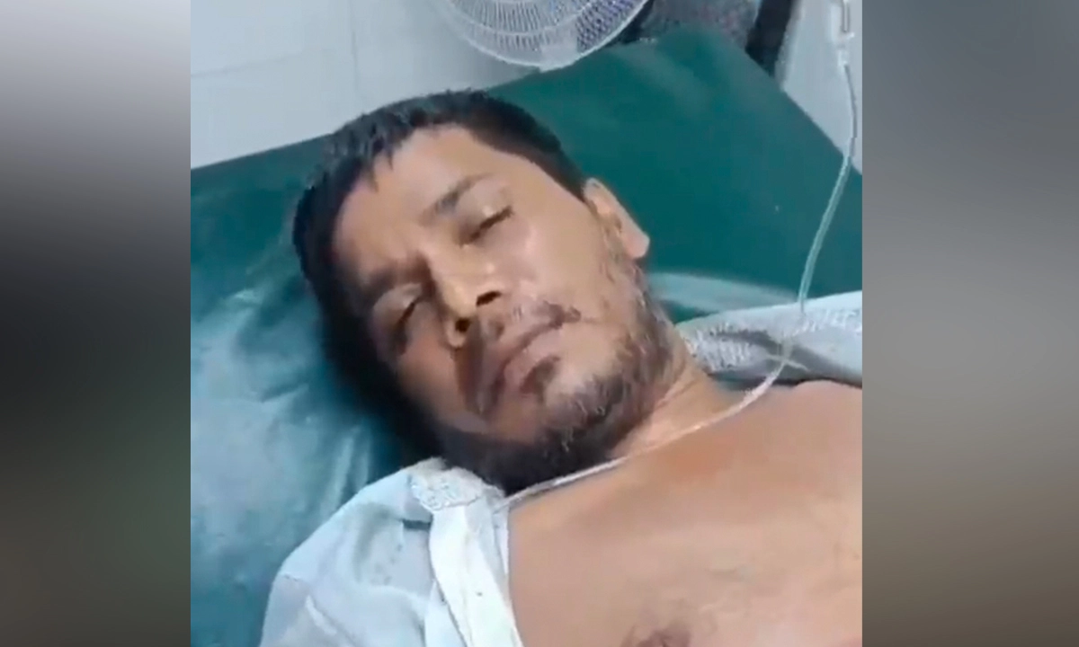 গুলিবিদ্ধ রমিজ উদ্দিন। ছবি: সংগৃহীত