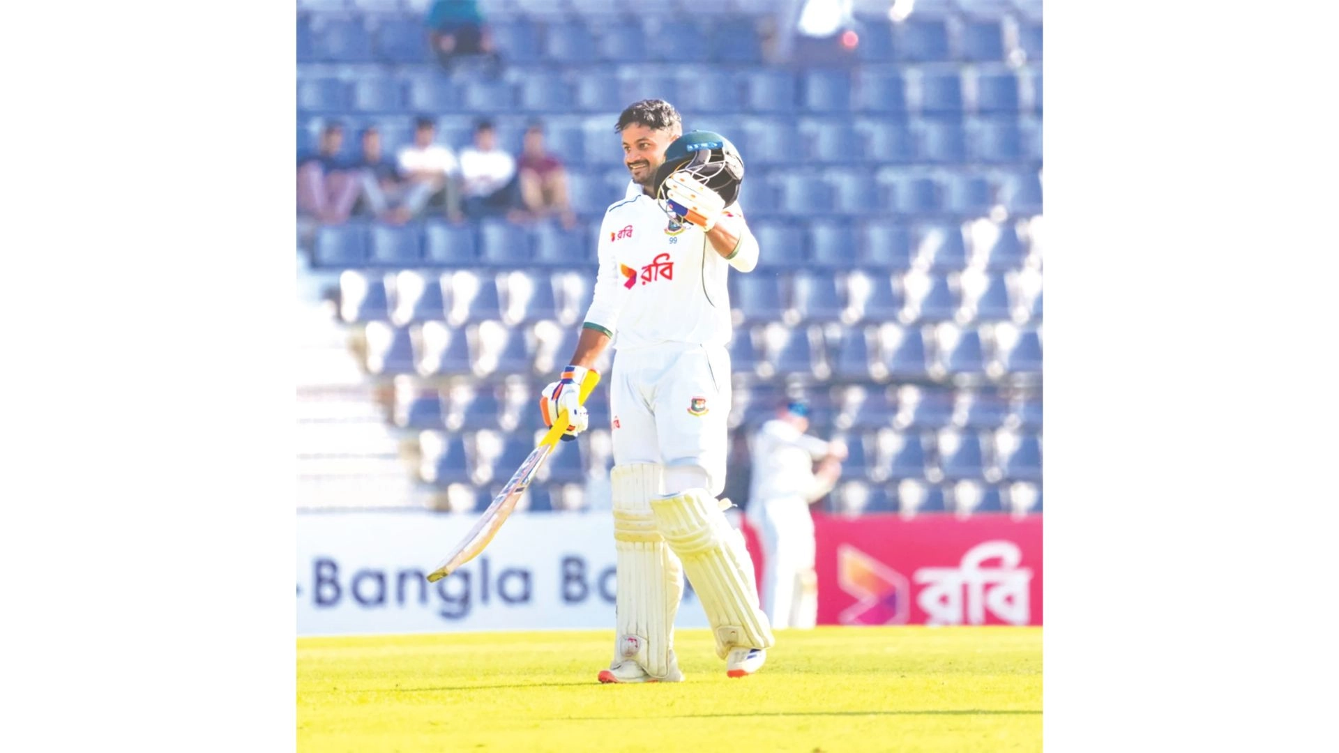 মাহমুদুলের সেঞ্চুরিতে বাংলাদেশের দিন