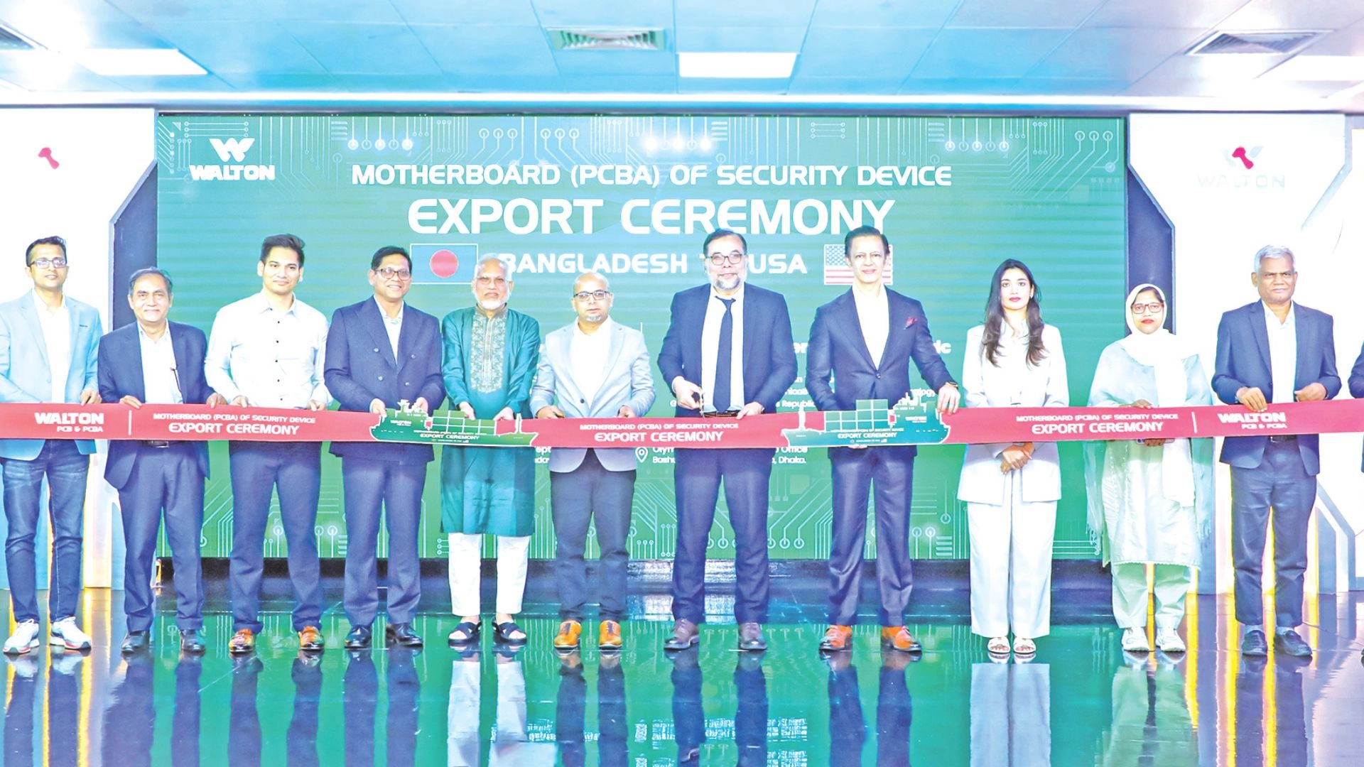 যুক্তরাষ্ট্রে ওয়ালটনের নিরাপত্তা ডিভাইসের মাদারবোর্ড রপ্তানি 