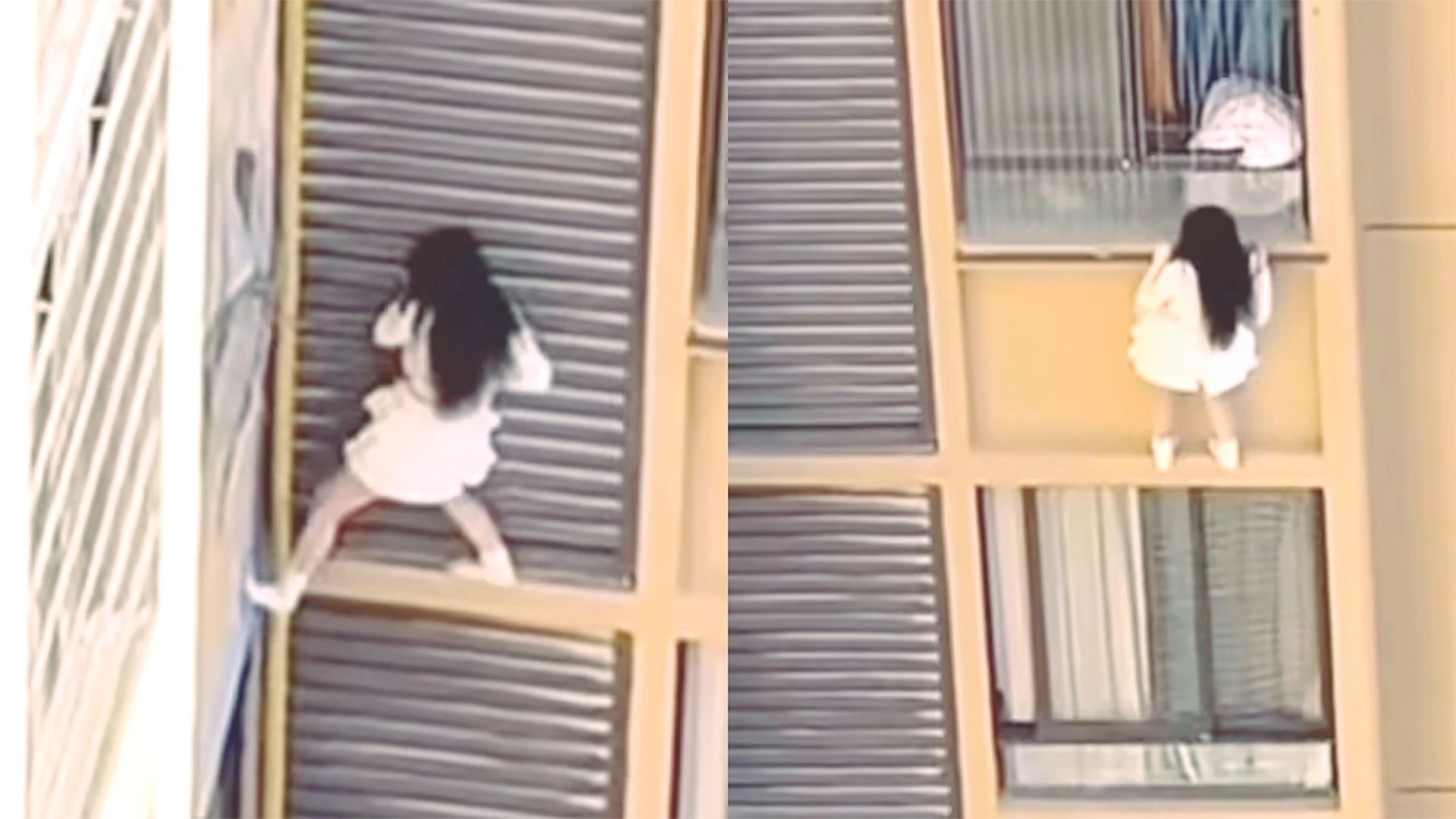 প্রেমের টানে জীবন  বাজি, ১১তলা থেকে  ঝুলে পালালেন তরুণী!