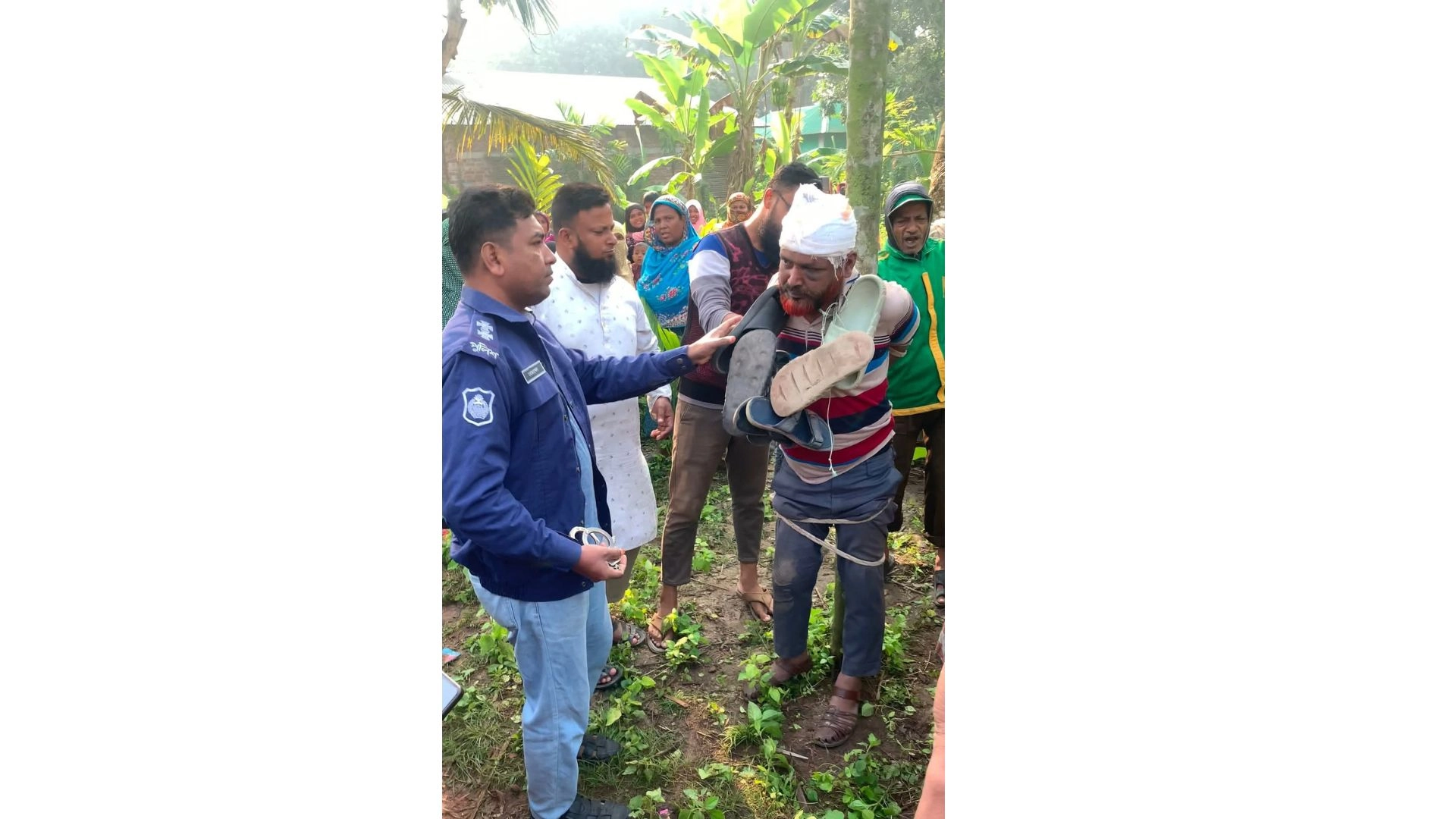 নাতিবউকে ধর্ষণের অভিযোগে  বিএনপি নেতাকে গণপিটুনি