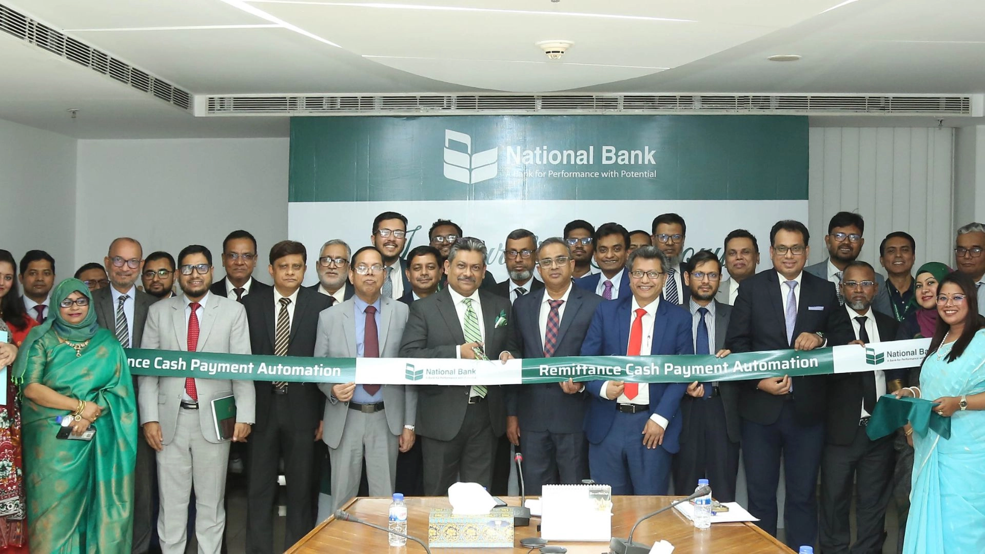 ন্যাশনাল ব্যাংক ‘রেমিট্যান্স ক্যাশ পেমেন্ট অটোমেশন’-এর যুগান্তকারী উদ্বোধন