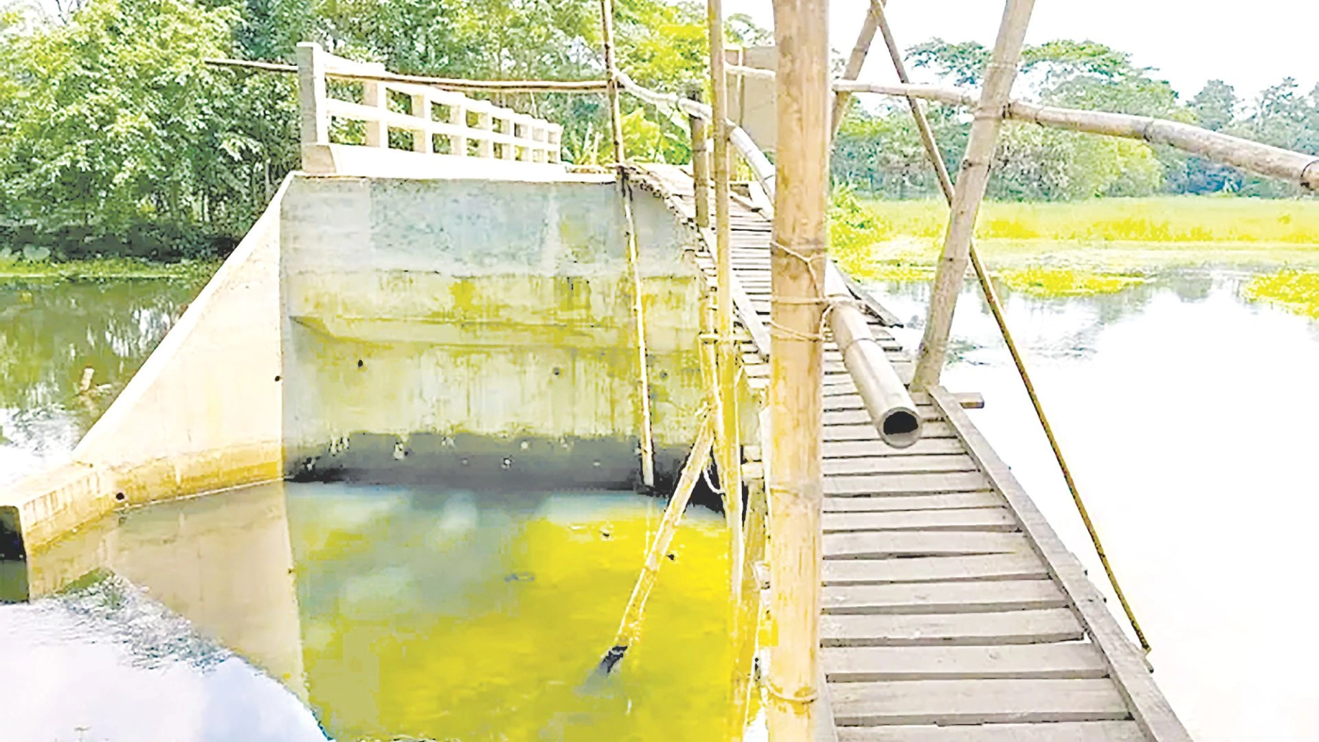 মই বেয়ে উঠতে হয় সেতুতে!