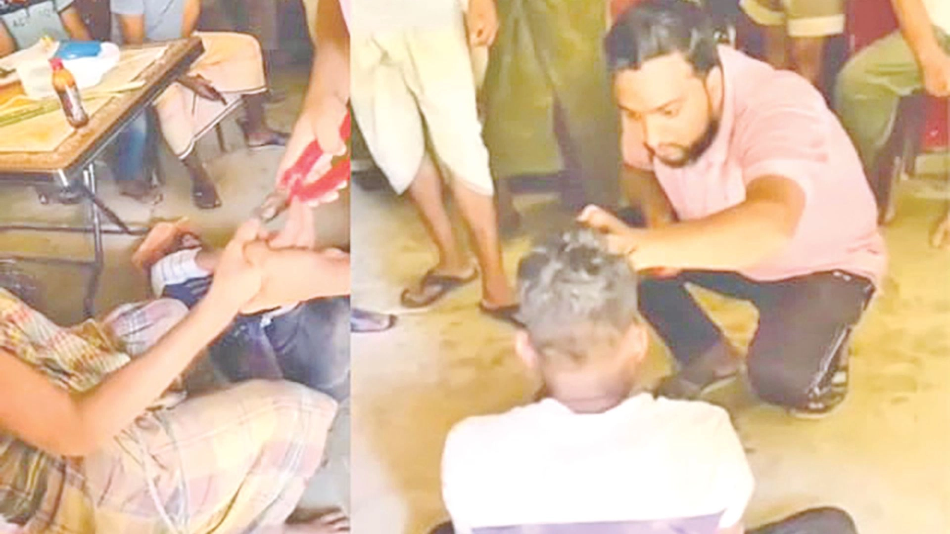 চুরির অভিযোগে দুই তরুণকে মধ্যযুগীয়  কায়দায় নির্যাতন