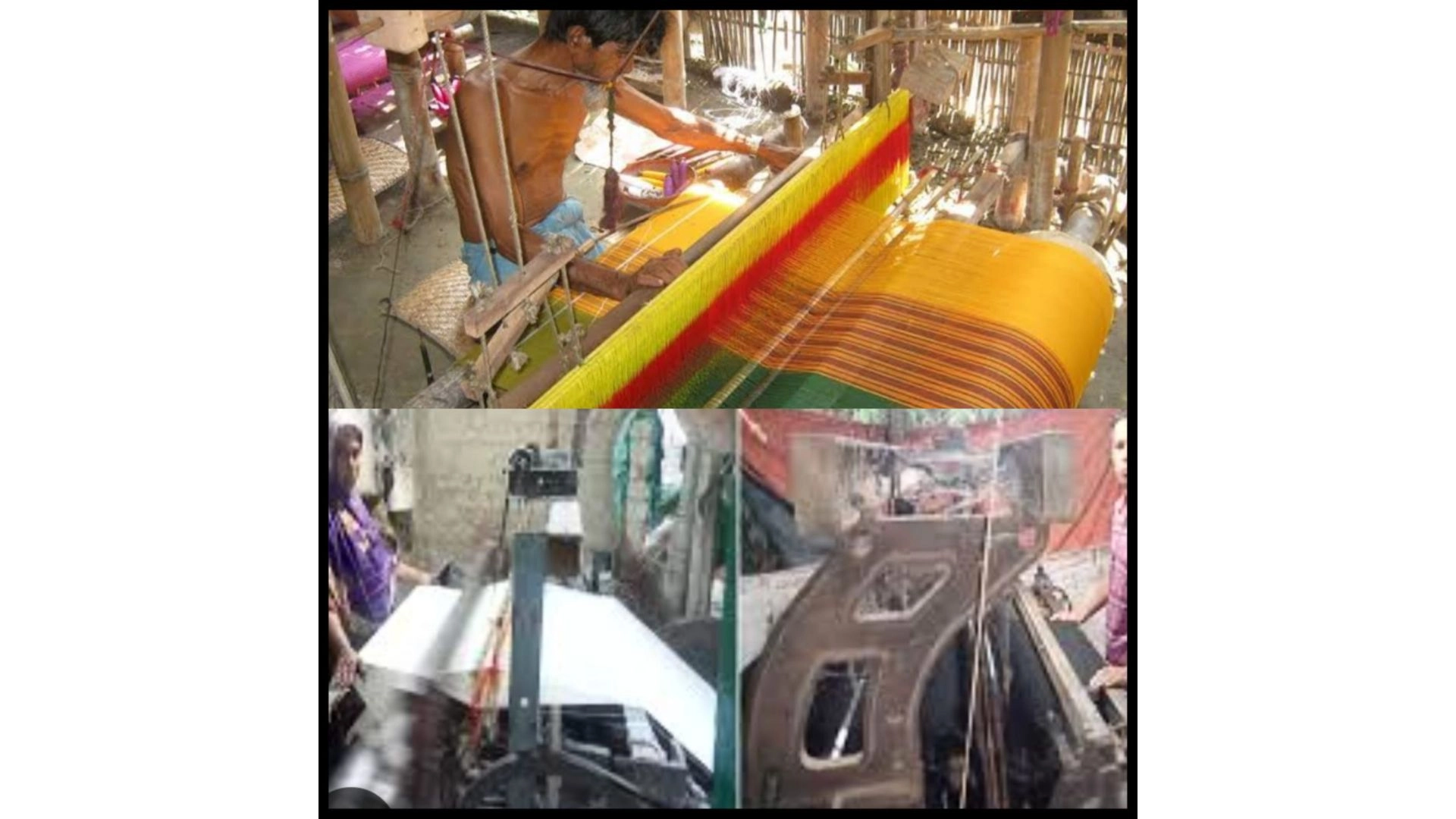 উলের চাদর তৈরিতে ব্যস্ত তাঁতিরা