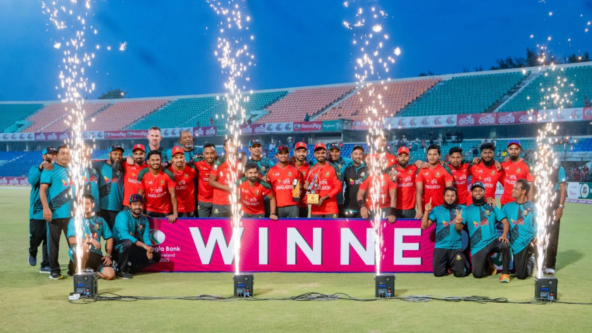 আয়ারল্যান্ডকে উড়িয়ে দিয়ে  সিরিজ জিতল বাংলাদেশ