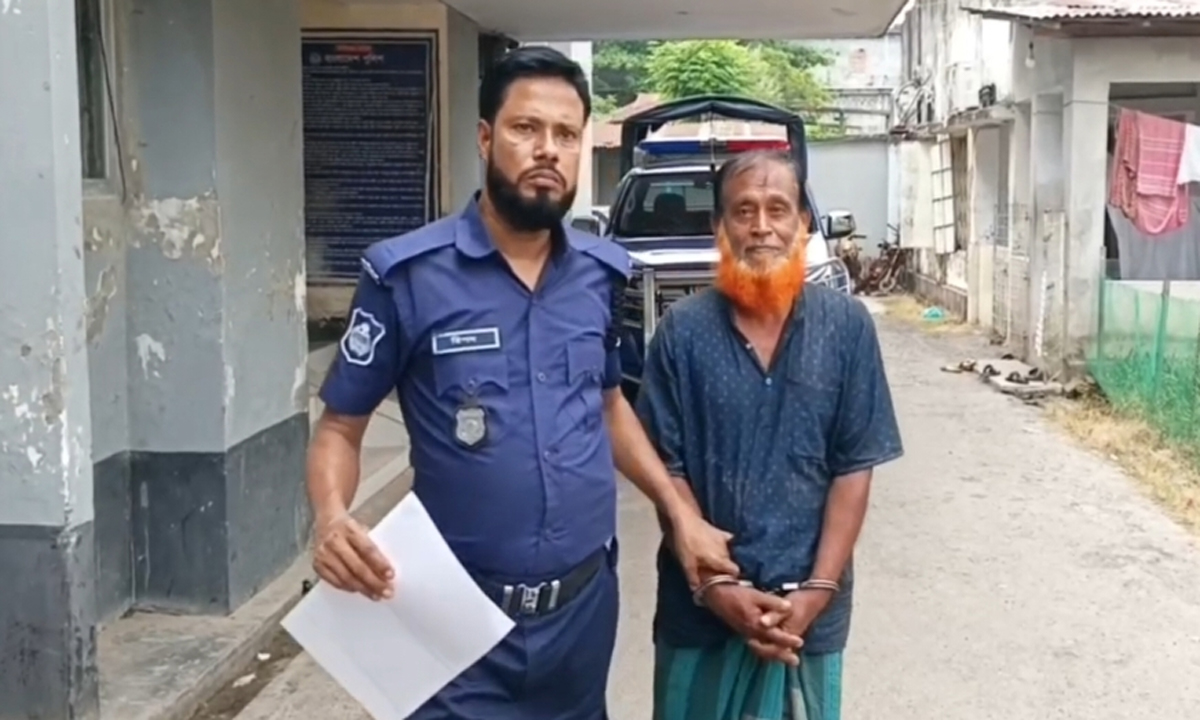 পিরোজপুরে ১৪ বছরের কিশোরীকে ধর্ষণের দায়ে বৃদ্ধ গ্রেপ্তার
